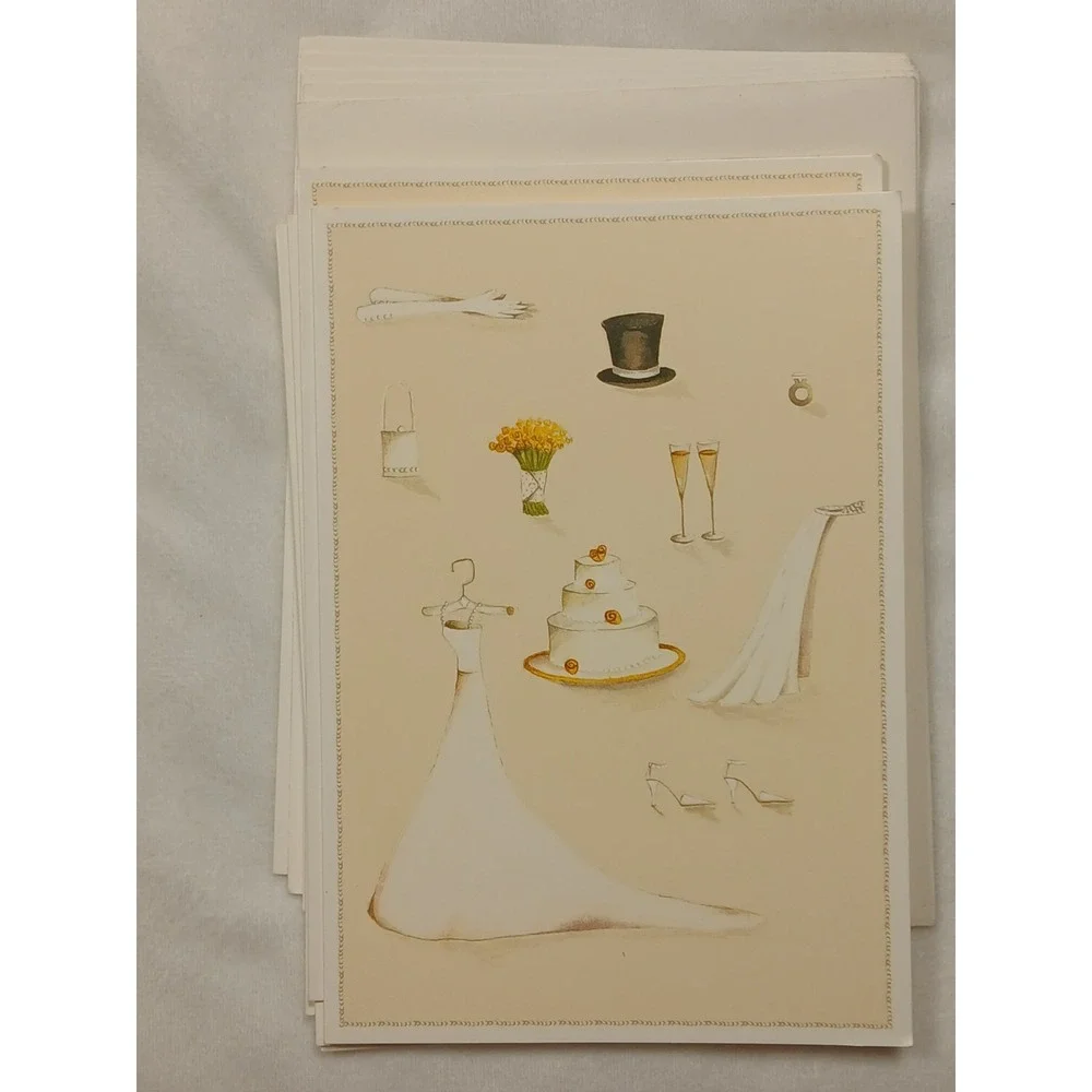 Lot 3 Sets Of New Designer Wedding Greeting  Cards
